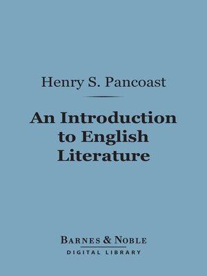 cover image of An Introduction to English Literature (Barnes & Noble Digital Library)